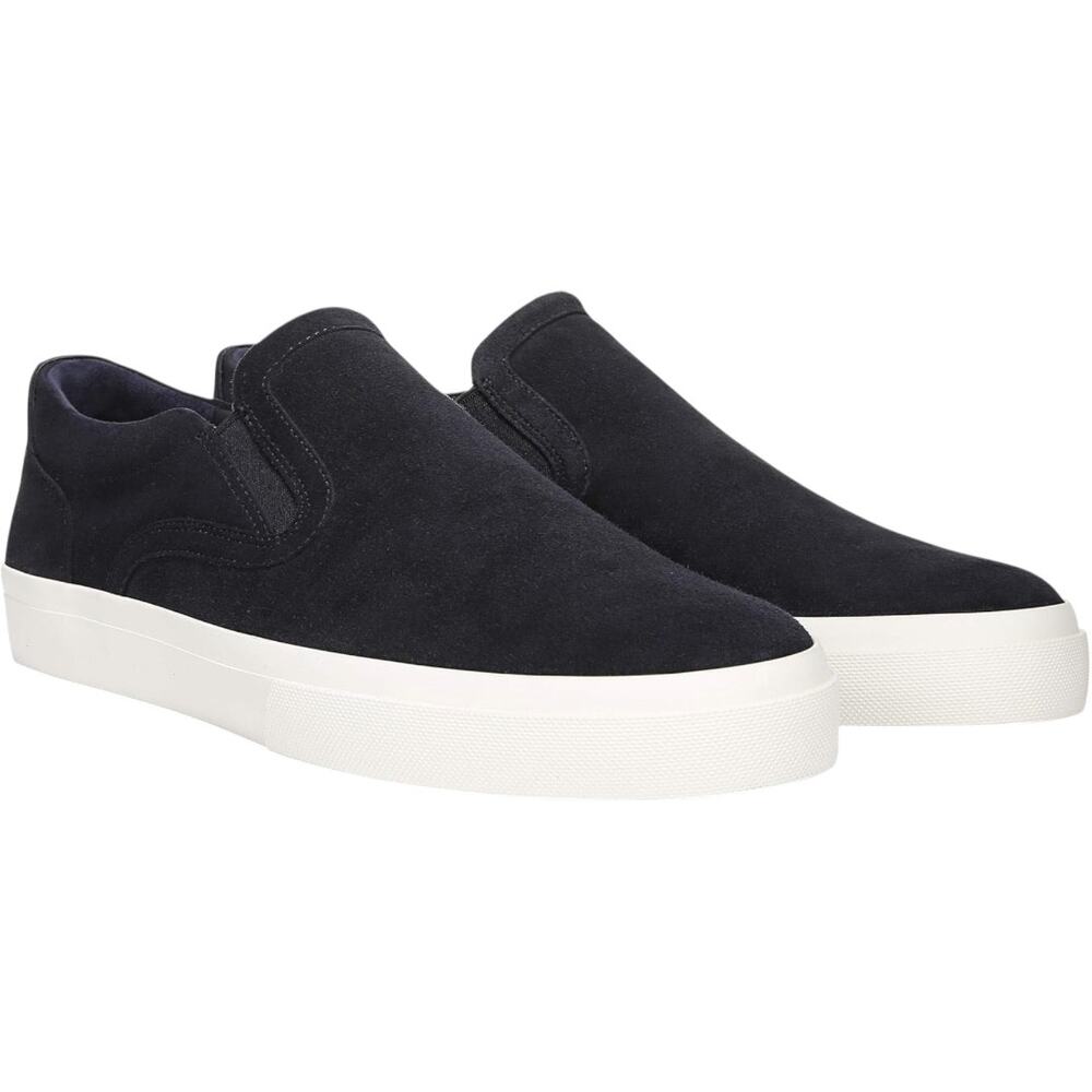 Vince Fairfax Slip-On Sneaker Slip On Casual Comfort Flats Soft Suede Black 8.5